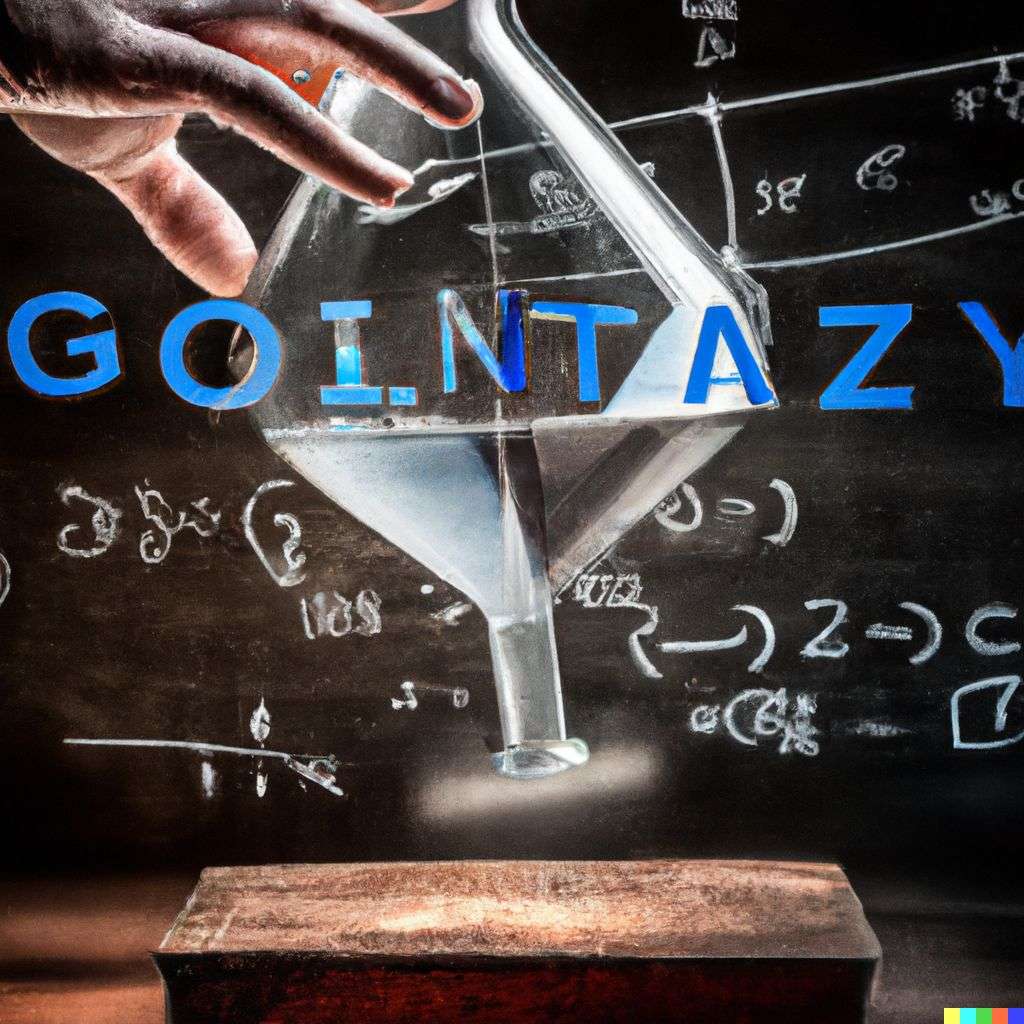 the discovery of gravity, digital art, faux-3D style